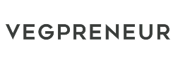 Logo of Vegpreneur with a black text on a white background